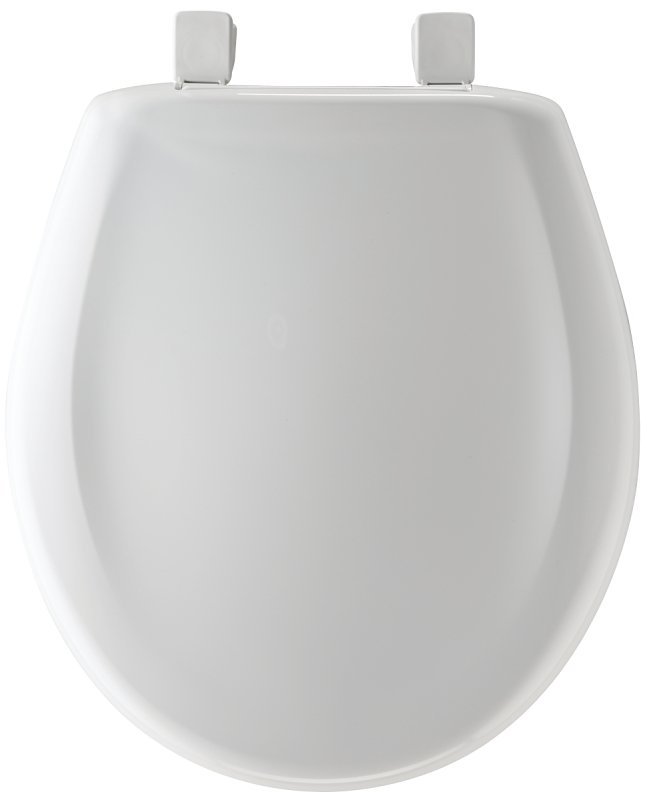 TOILET SEAT RND PLASTIC WHITE 