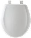 TOILET SEAT RND PLASTIC WHITE 