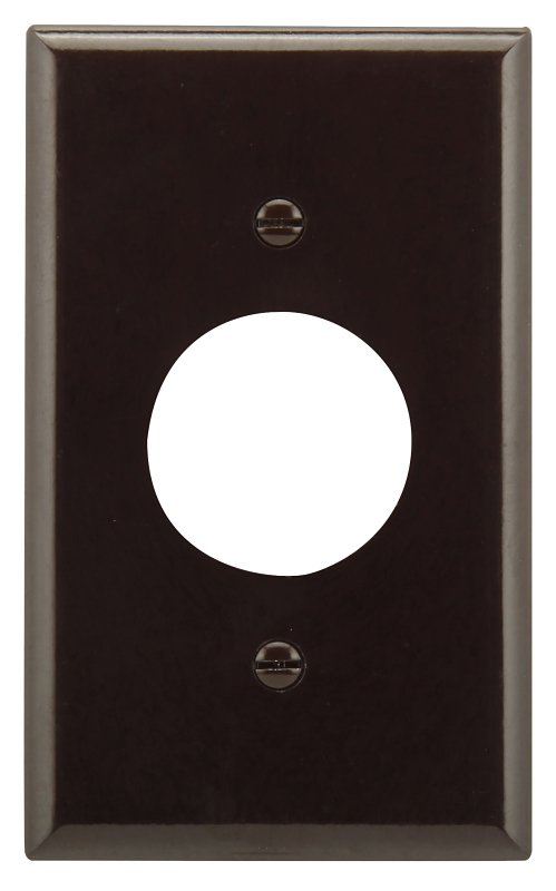 WALLPLATE RECEPT SINGLE 1G BRN