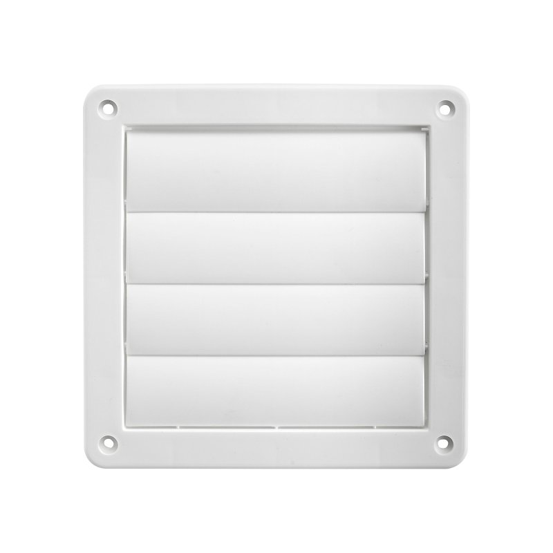 HOOD VENT LOUVER PLST 6IN WHT 