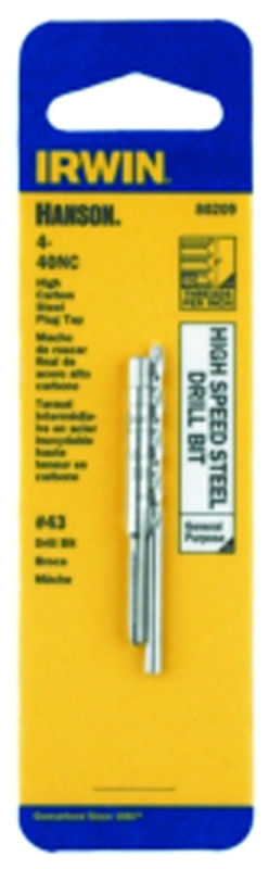 TAP 4-40NC/DRILL #43 COMBO SET