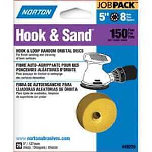 SANDING DISC 8 HOLE 5IN 150GRT