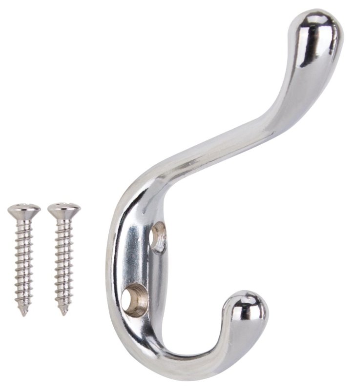 HOOK COAT/HAT HD CHROME ZN DIE