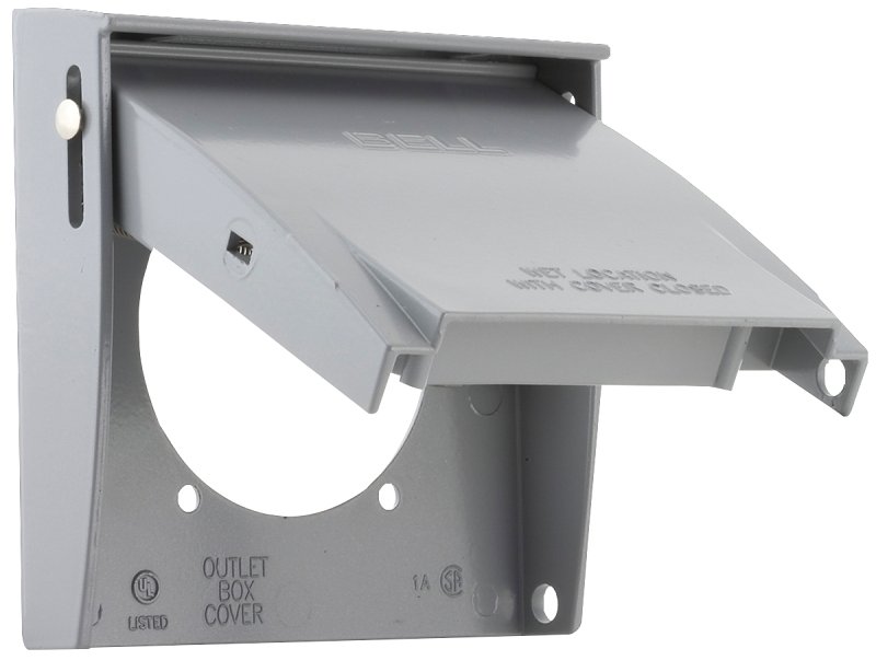 WALLPLATE COVER GRY 2G 2-5/8IN