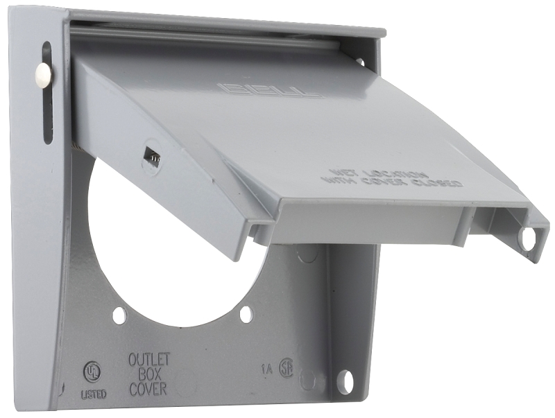 WALLPLATE COVER GRY 2G 2-5/8IN