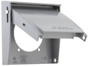 WALLPLATE COVER GRY 2G 2-5/8IN