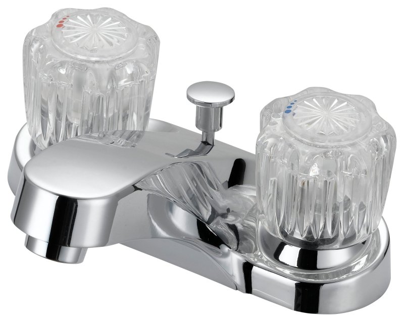 FAUCET LAV 4IN 2HNDL ACRYL CHR