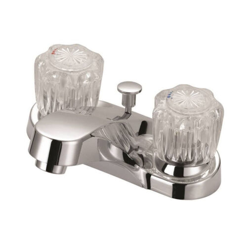 FAUCET LAV 4IN 2HNDL ACRYL CHR