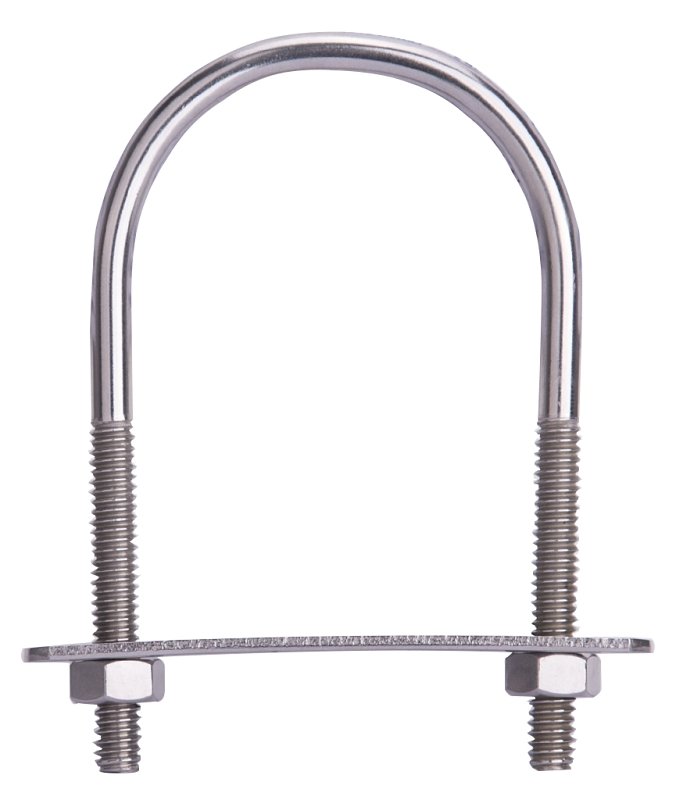 [6506273] BOLT U SS W/NUT 1/4X2X3-1/2IN 