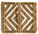 MAT BOOT BUCK COIR 12IN X 14IN