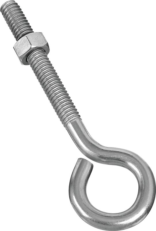 EYE BOLT W/NUT 1/4X2IN SS     
