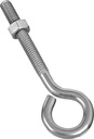 EYE BOLT W/NUT 1/4X2IN SS     