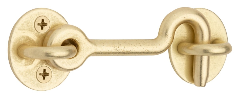 HOOK PRIVACY BRUSHED GOLD 4IN 