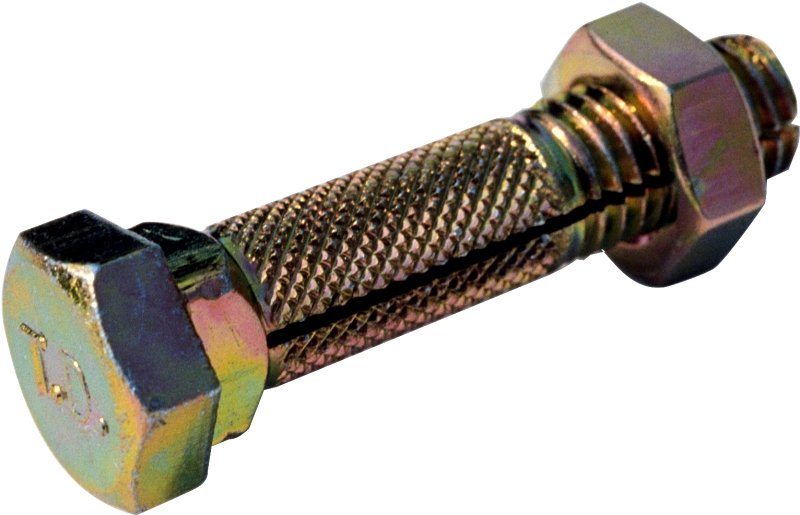 [6160568] BOLT W/NUT  SLOT TD ZINC PLTD 