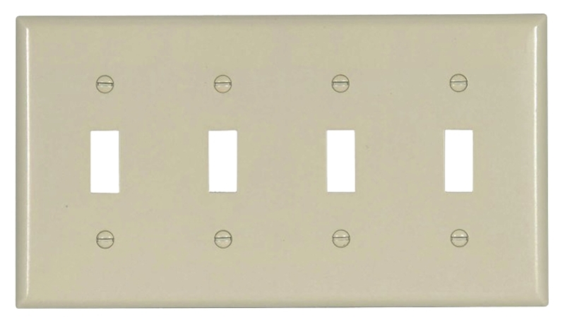 WALLPLATE TOGGLE LT ALMOND 4G 