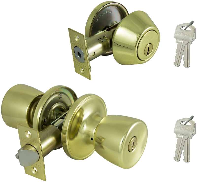 DOOR ENTRY/BOLT TS POL BRASS  