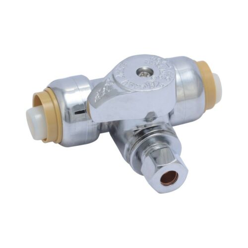 TEE STOP COMP 1/2X1/2 X 1/4IN 