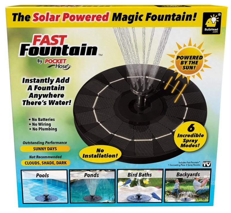 [2208163] FOUNTAIN WATER SOLAR POWERED  