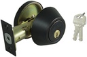 DEADBOLT SNGL CYL 6-WAY BRONZE