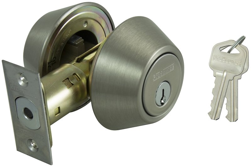 DEADBOLT DBL CYL 6-WAY SAT NIC