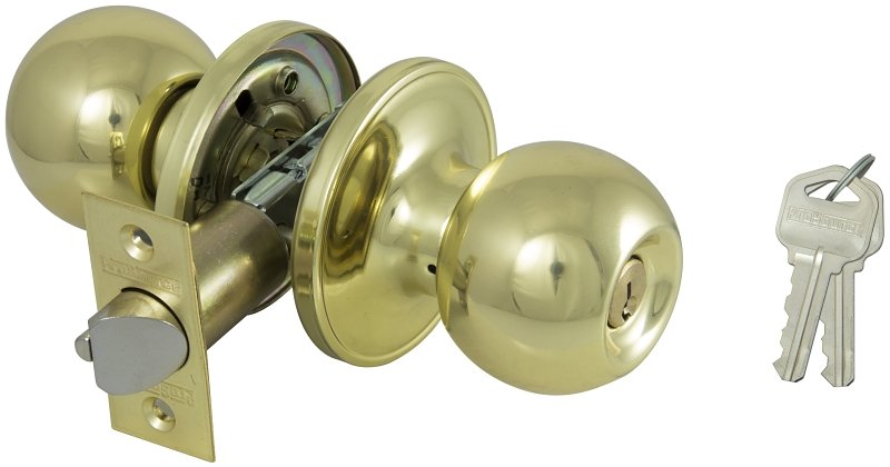 [5905609] KNOB ENTRY T3 TUBULAR POL BRS 