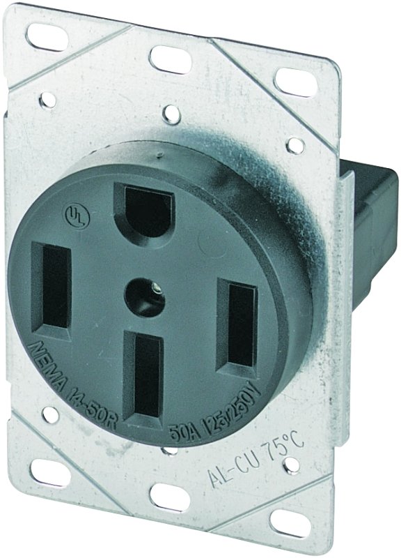RECEPTACLE PWR FLUSH 3P/4W 50A