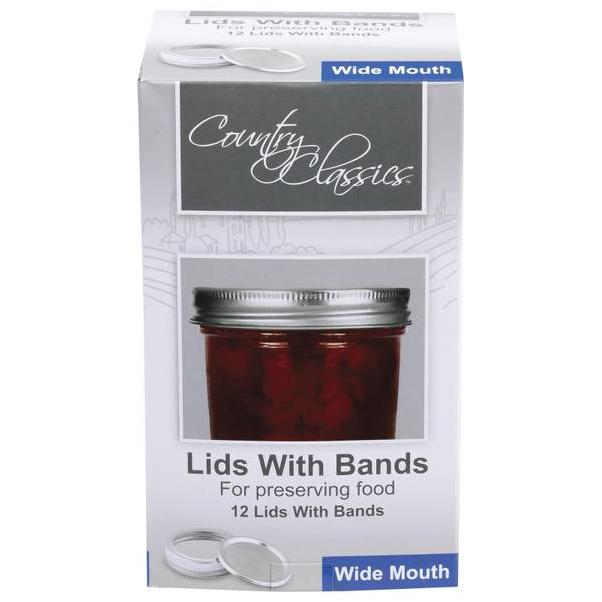 LID-BANDS WIDE MOUTH 12 PACK  