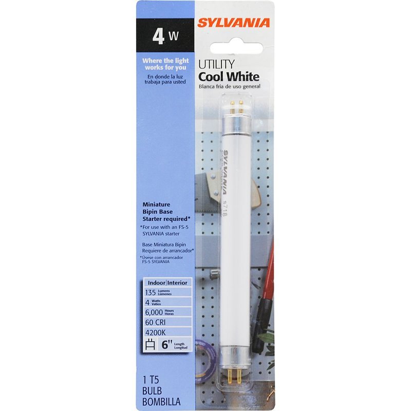 BULB FLUOR T5 COOL WHITE 4W   