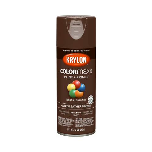 PAINT SPRY GLS LTHR BROWN 12OZ