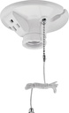 LAMPHOLDER CEIL P-CHN CORD WHT