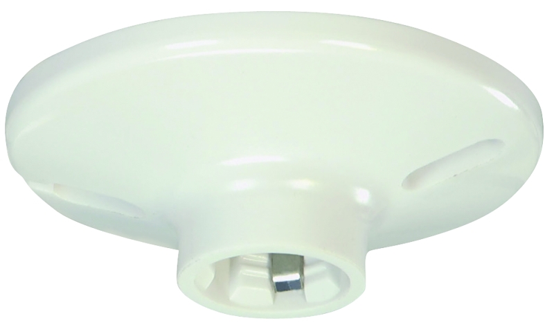 LAMPHOLDER PLASTIC WHITE 4IN  