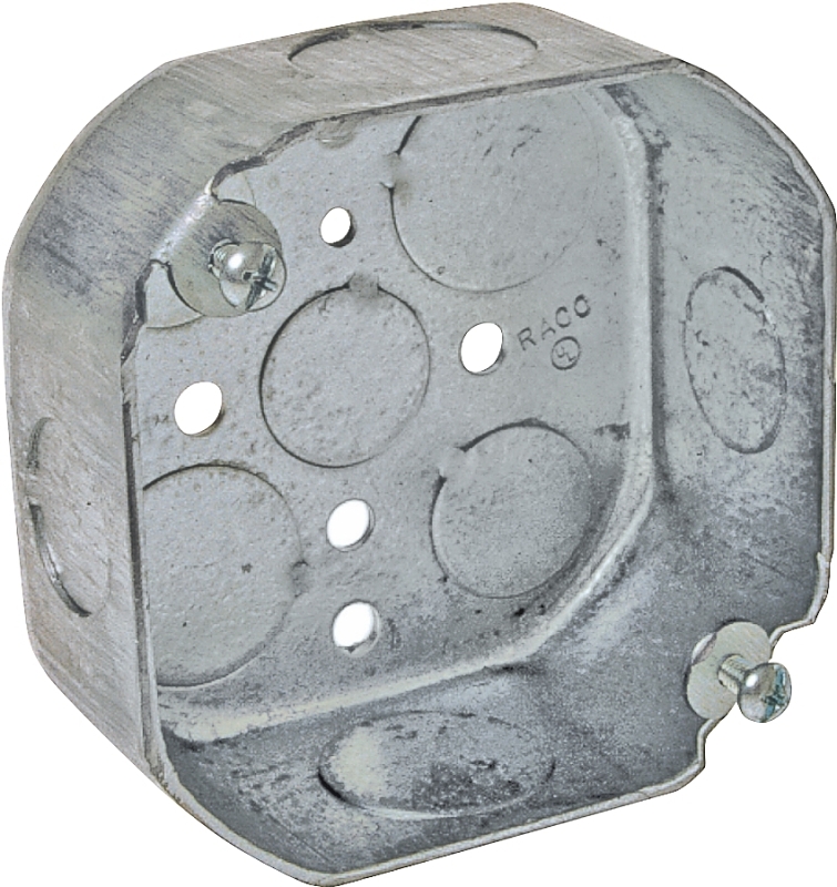 BOX OCTAGON STEEL 4 IN 15.5 CU