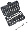 SOCKET SET 40PC 1/4DR SAE/MET 
