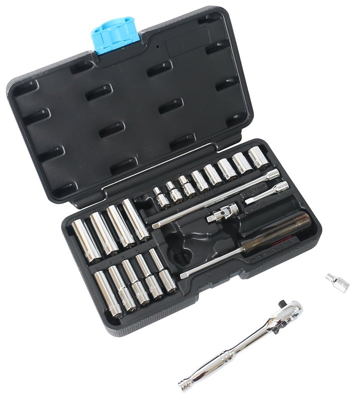 [7263627] SOCKET SET 24PC 1/4DR MET MC  