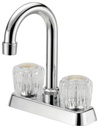 BAR FAUCET ACRYL 2-HNDL CHROME