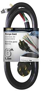 CORD RANGE 50A 6/2-8/1X6FT BLK