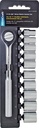 SOCKET SET 11PC 3/8DRIVE MET  