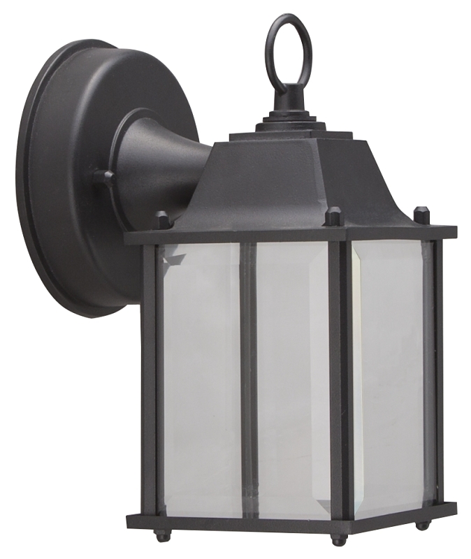 LANTERN WALL LD OUTDOOR BLK   