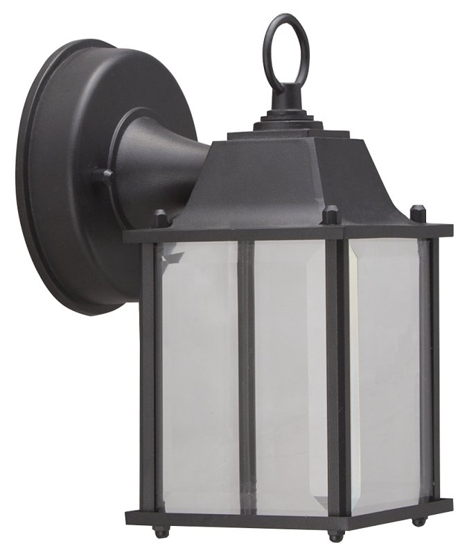 [7145980] LANTERN WALL LD OUTDOOR BLK   