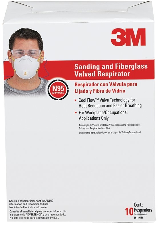 RESPIRATOR VALVE SND/FBR 10PK 