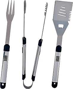 TOOL SET BBQ HVY DUTY SS 3PC  