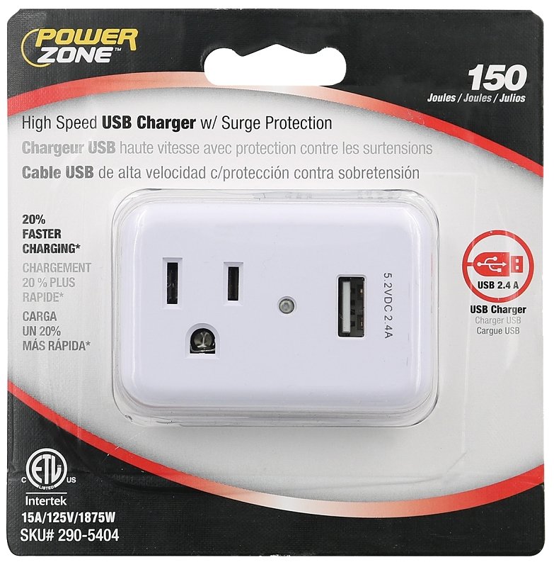 TAP 1-OUT 150J 1-PORT 2.4A USB