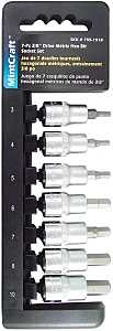 SOCKET SET HEX MET 3/8DR 7PC  