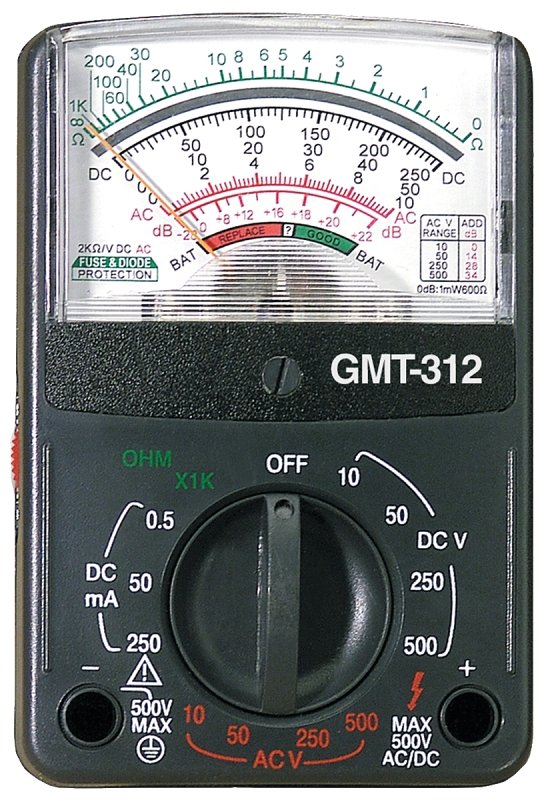 [6115265] MULTITESTER ANALOG 12RNG/5FUNC