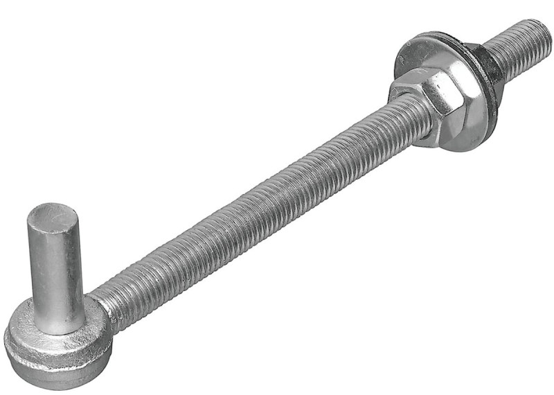 HOOK BOLT STEEL 3/4X10IN ZINC 