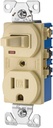 SWITCH RECPT/TOGG TR 1P 15A IV