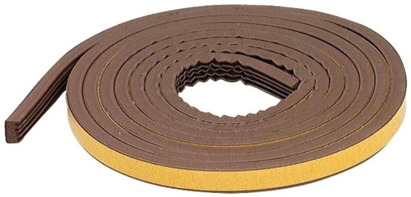 WEATHERSTRIP EPDM ADH 10FT BRN