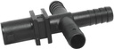 NOZZLE BODY CROSS 1/2IN BARB  