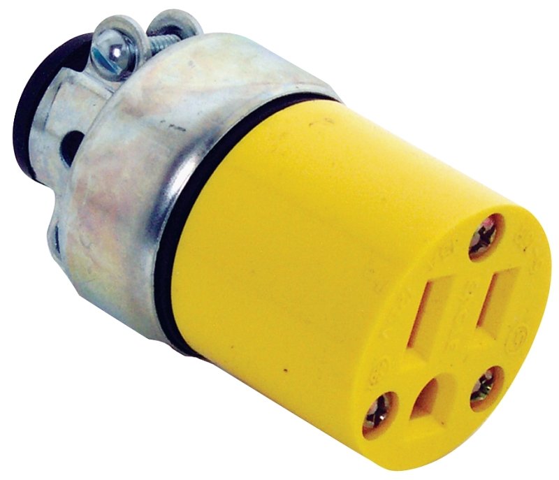 [4352878] CONNECTOR GROUNDG YEL 15A 125V