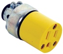 CONNECTOR GROUNDG YEL 15A 125V